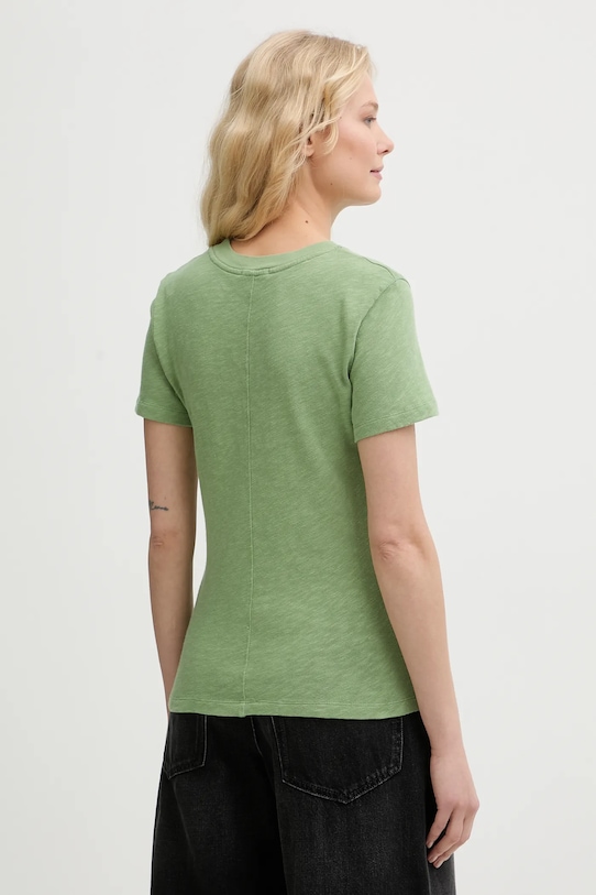 Odzież American Vintage t-shirt bawełniany SON28G zielony