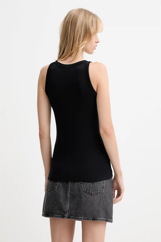 Odzież Marc O'Polo top bawełniany B01211250011 czarny