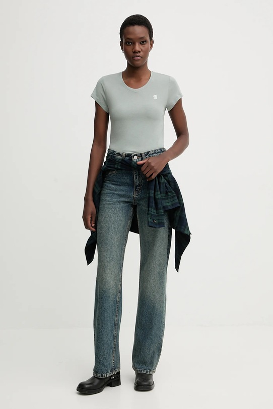 G-Star t-shirt bawełniany D24533.4107.C959 zielony AA00