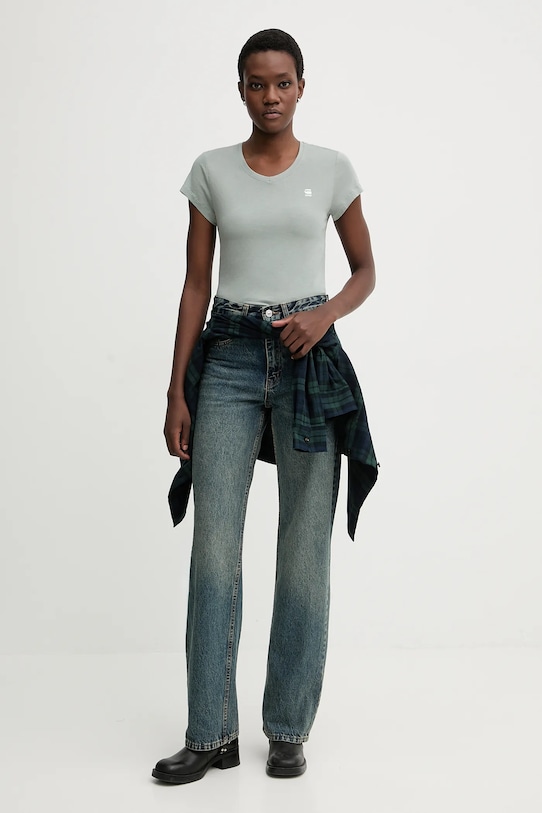 G-Star t-shirt bawełniany D24533.4107.C959 zielony AA00