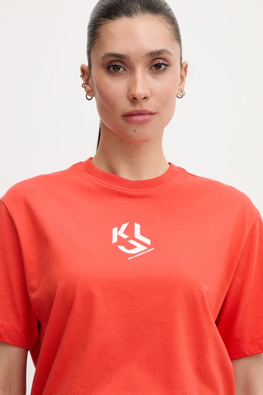 Majica kratkih rukava Karl Lagerfeld Jeans narančasta B1W17086