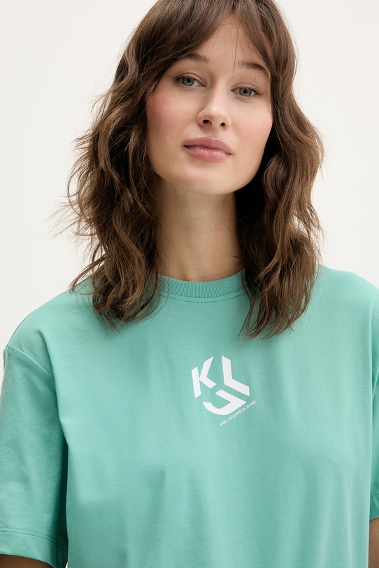 Karl Lagerfeld Jeans t-shirt zielony B1W17086