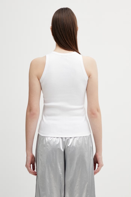 Odzież Coperni top bawełniany Emoji COPT41510 biały