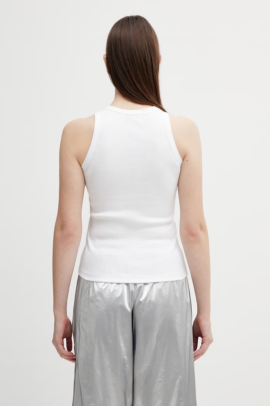 Odzież Coperni top bawełniany Emoji COPT41510 biały