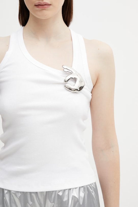 Coperni top bawełniany Emoji biały COPT41510