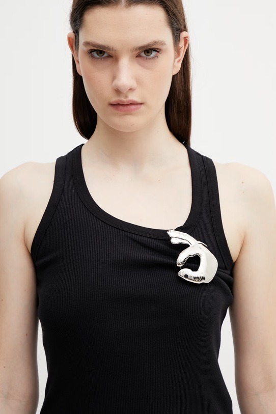 Coperni top bawełniany Emoji czarny COPT41510