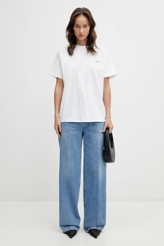 Coperni t-shirt bawełniany Boxy COPJS03F5036 biały