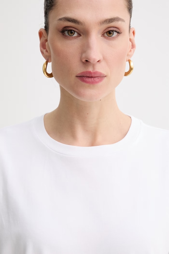 Gestuz t-shirt damski biały 10910960