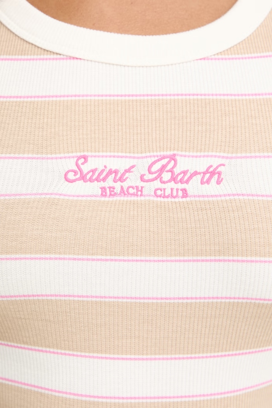 MC2 Saint Barth top damski bawełniany z elastanem AAD001 beżowy
