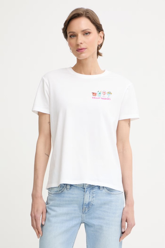 MC2 Saint Barth T-shirt damski bawełniany biały EMI0001.