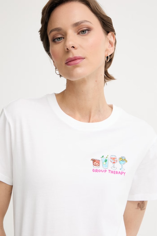 MC2 Saint Barth T-shirt damski bawełniany biały EMI0001.