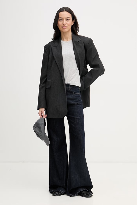 Polo Ralph Lauren tričko s dlouhým rukávem dámské bavlněné 211B14604 šedá AA00