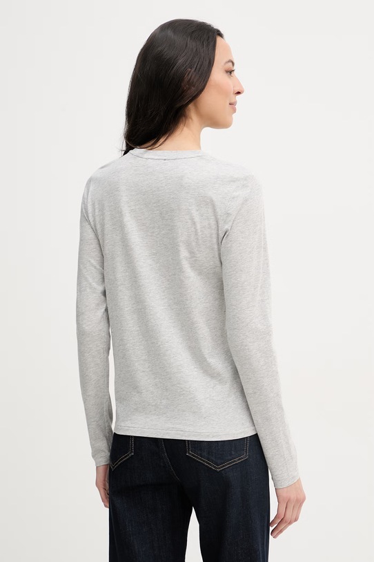 Oblečení Polo Ralph Lauren tričko s dlouhým rukávem dámské bavlněné 211B14604 šedá