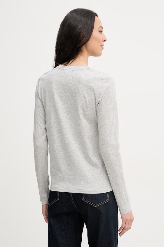 Oblečení Polo Ralph Lauren tričko s dlouhým rukávem dámské bavlněné 211B14604 šedá