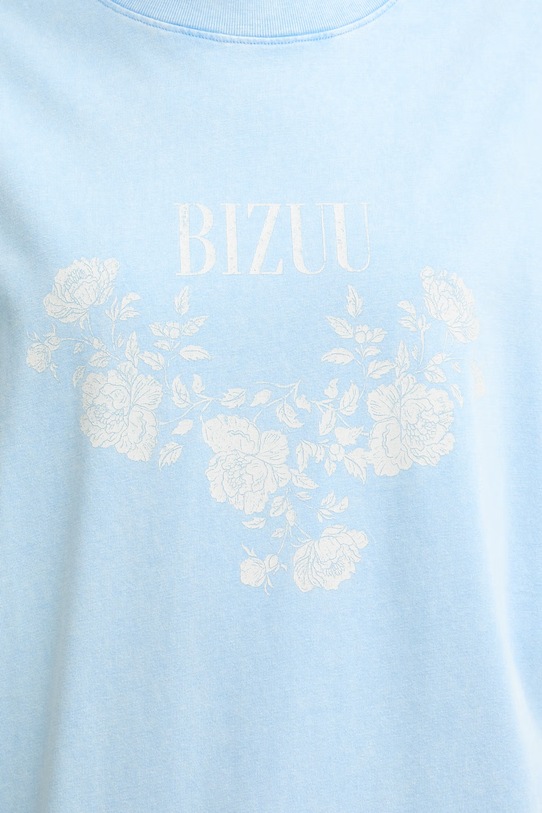 BIZUU T-shirt dziecięcy bawełniany PAPLYS PAPLYS.BLEKITNY niebieski