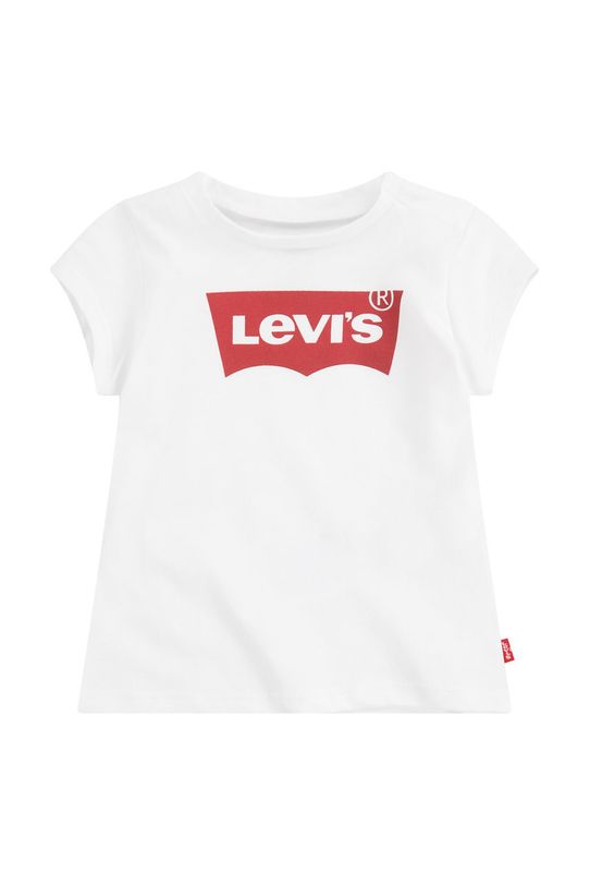 Dječja majica kratkih rukava Levi's print bijela 3E4234.NOS.G