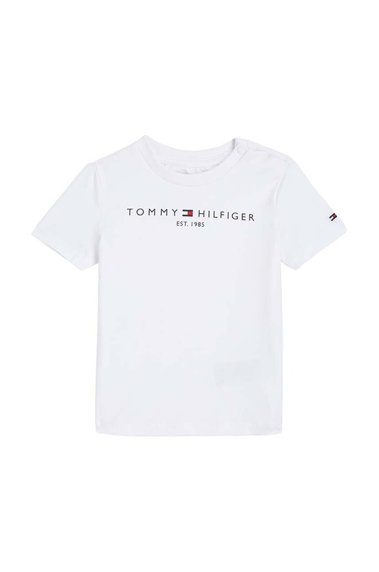 Tommy Hilfiger t-shirt dziecięcy z elastanem biały KN0KN01487.9BYY