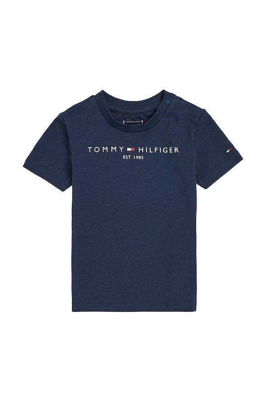 Tommy Hilfiger t-shirt dziecięcy z elastanem granatowy KN0KN01487.9BYY