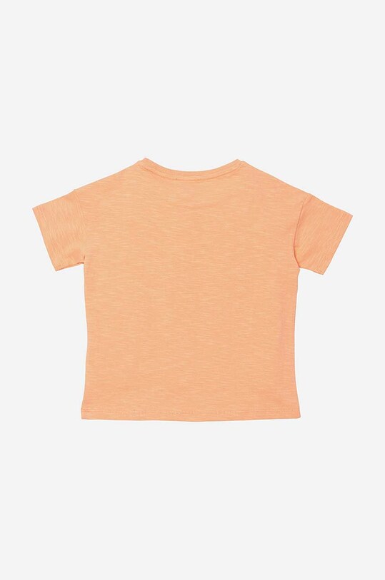 Дитяча бавовняна футболка Kenzo Kids Short Sleeves Tee-Shirt K15484 помаранчевий AA00
