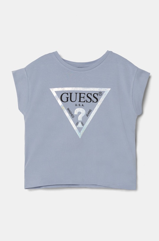 Dětské tričko Guess s elastanem modrá J81I15.J1311.9BYH