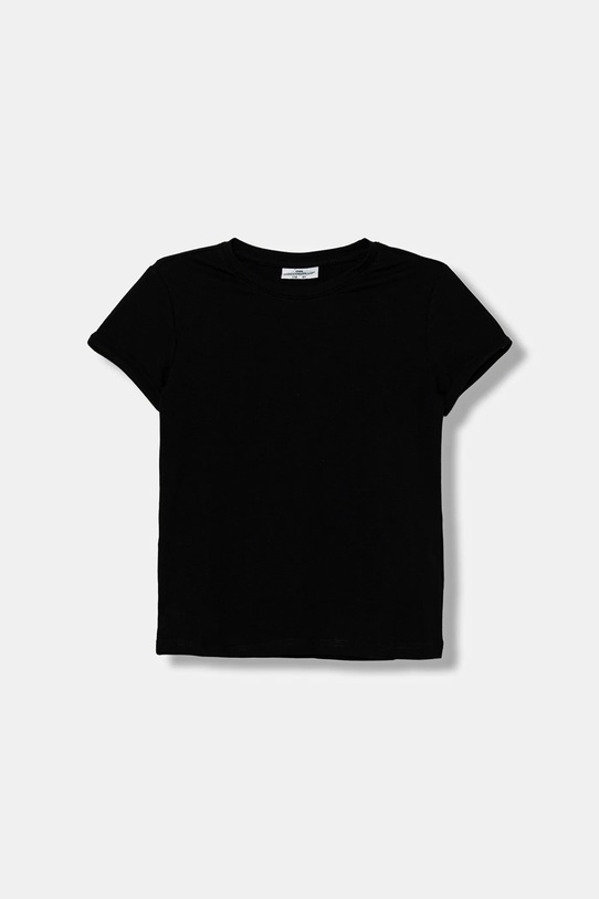 Coccodrillo t-shirt bawełniany dziecięcy bawełna czarny XCX143201BAG