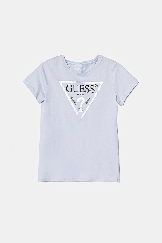 Guess tricou de bumbac pentru copii print albastru J73I56.K8HM0.PPYA
