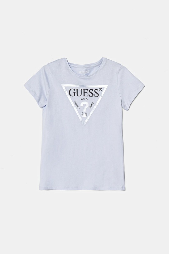 Dječja pamučna majica kratkih rukava Guess pamuk plava J73I56.K8HM0.PPYA