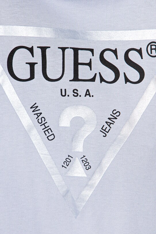 Fete Guess tricou de bumbac pentru copii J73I56.K8HM0.PPYA albastru