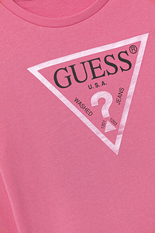 Fete Guess hanorac de bumbac pentru copii J74Q10.KAUG0.9BYA roz