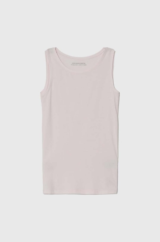 United Colors of Benetton t-shirt dziecięcy 2-pack 3ZQM0H406.G.CONTINUATIV różowy AA00