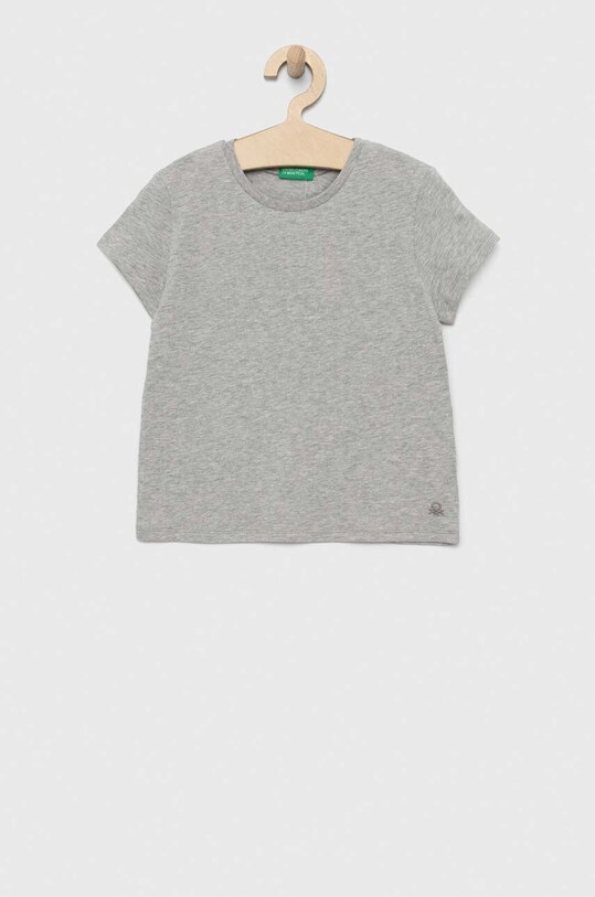 Детская хлопковая футболка United Colors of Benetton хлопок серый 3I1XC109V.G.NOS
