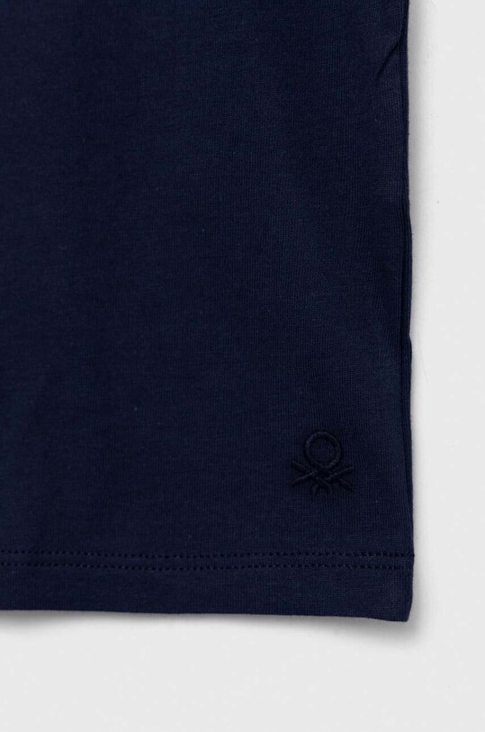 Chłopiec United Colors of Benetton t-shirt bawełniany dziecięcy 3I1XC109V.G.NOS granatowy