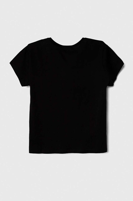 United Colors of Benetton tricou de bumbac pentru copii 3I1XC109V.G.NOS negru AA00