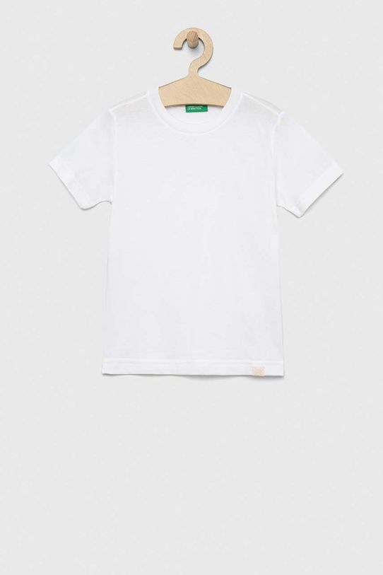 United Colors of Benetton t-shirt bawełniany dziecięcy bawełna biały 3I1XC109W.G.NOS