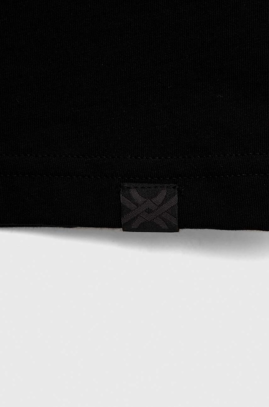 Băieți United Colors of Benetton tricou de bumbac pentru copii 3I1XC109W.G.NOS negru