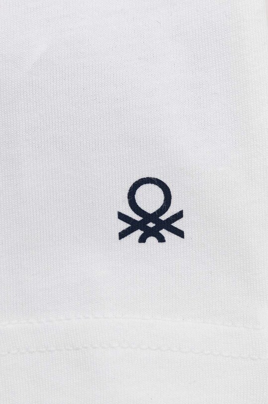Băieți United Colors of Benetton tricou de bumbac pentru copii 3I1XG106Z.P.NOS alb
