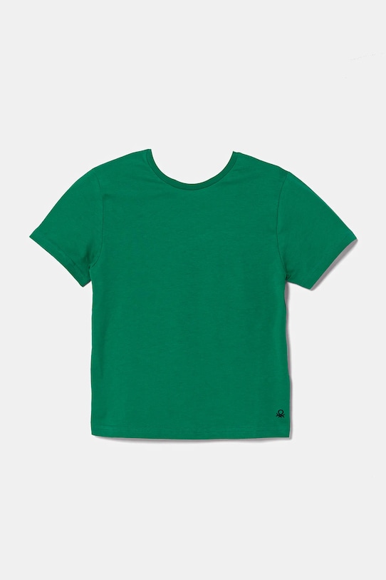 Дитяча бавовняна футболка United Colors of Benetton бавовна зелений 3I1XG106Z.P.NOS