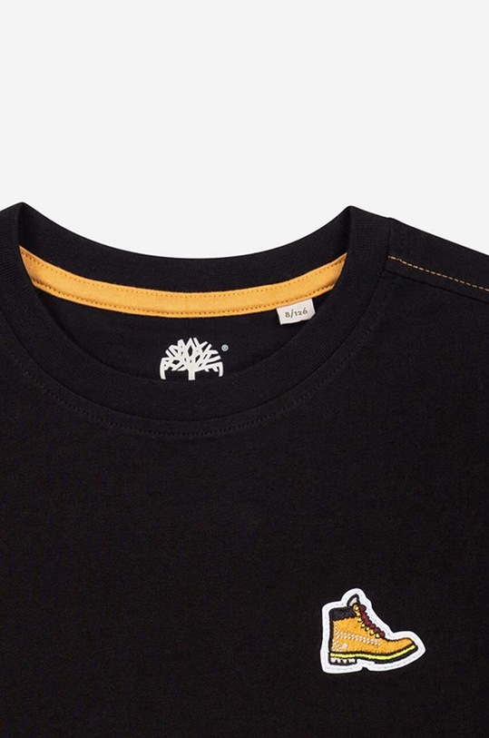 Băieți Timberland tricou de bumbac pentru copii Short Sleeves Tee-shirt T25S87.09B negru