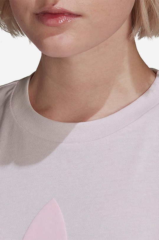 Bavlněné tričko adidas Originals růžová HU1631