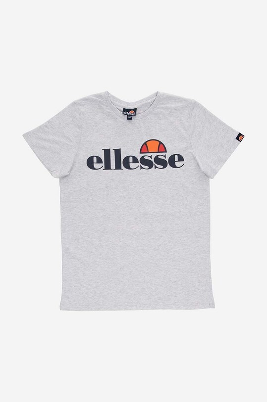 Ellesse t-shirt bawełniany dziecięcy nadruk beżowy S3E08578