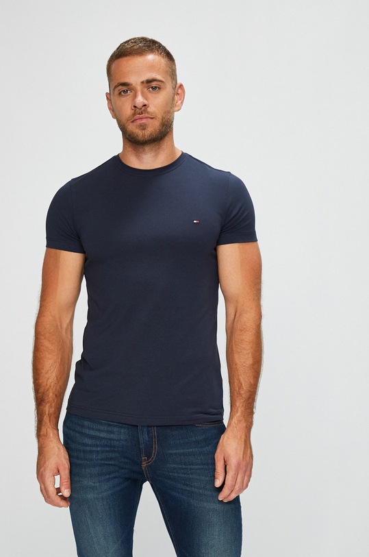Tommy Hilfiger - Μπλουζάκι με ελαστάν σκούρο μπλε 867896625