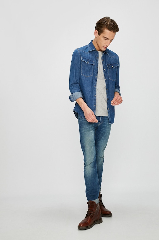 Tommy Hilfiger - Pánske tričko 867896625 sivá AA00