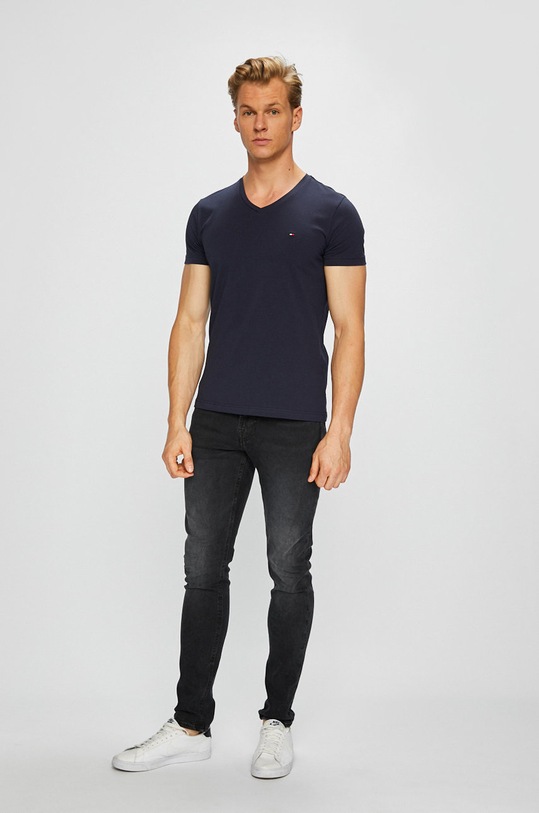Tommy Hilfiger - Tricou MW0MW02045 bleumarin AA00