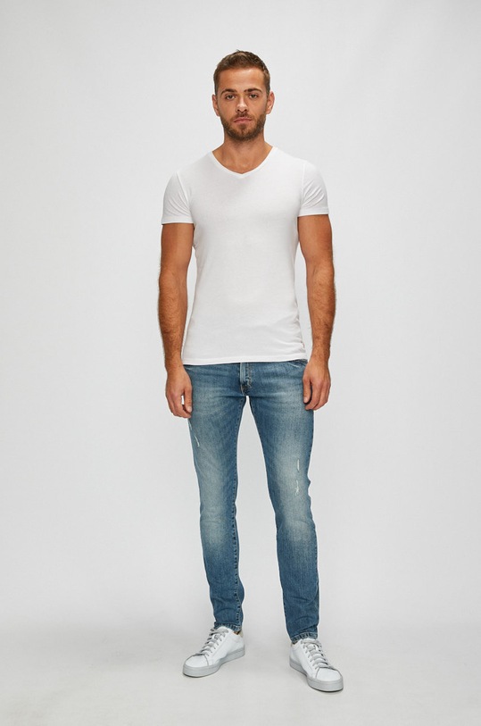 Guess Jeans - Pánske tričko (2-pak) U77G14.JR003 biela AA00