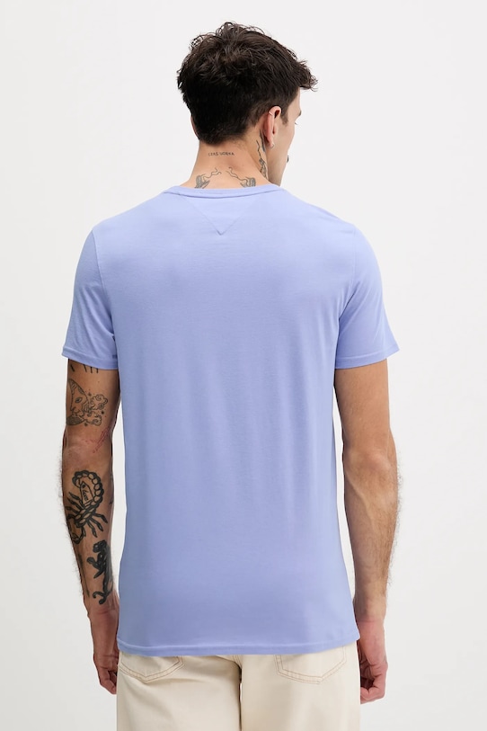 Odzież Tommy Jeans t-shirt bawełniany DM0DM04411 niebieski
