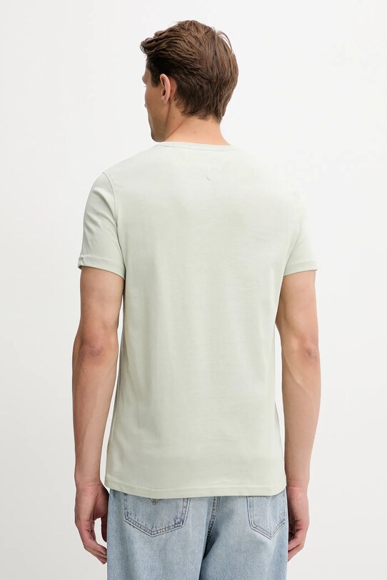 Tommy Jeans t-shirt bawełniany DM0DM04411 zielony AA00