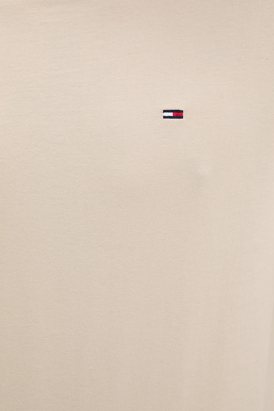 Памучна тениска Tommy Jeans DM0DM04411 бежов