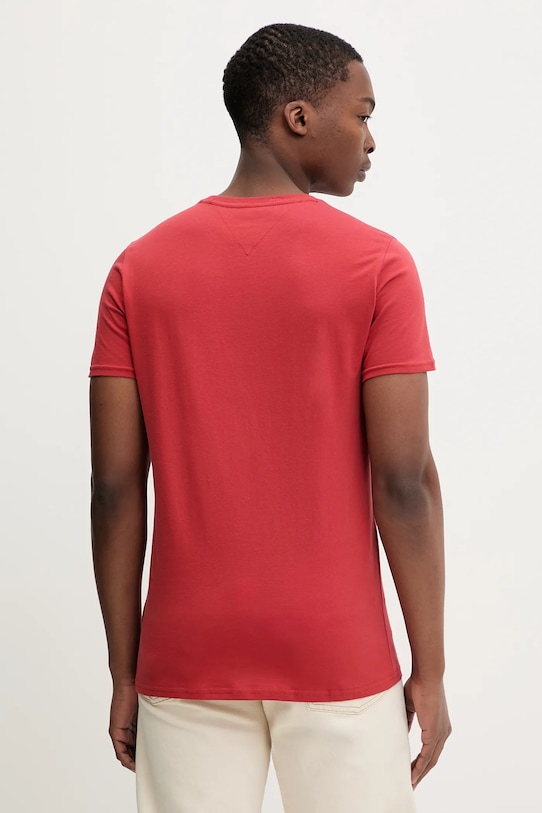 Oblečení Bavlněné tričko Tommy Jeans DM0DM04411 červená