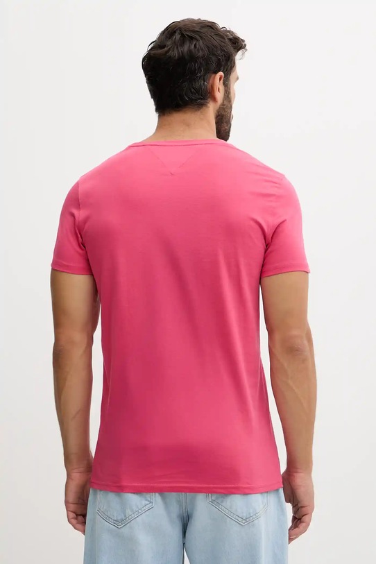 Tommy Jeans tricou din bumbac DM0DM04411 roz AA00