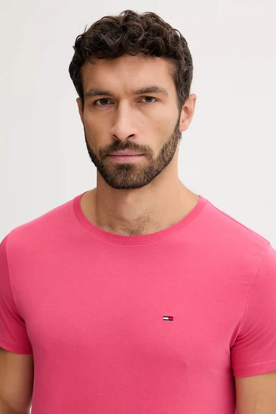 Îmbrăcăminte Tommy Jeans tricou din bumbac DM0DM04411 roz